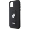Karl Lagerfeld KLHCN61GSAKCPK iPhone 11 / Xr 6.1 czarny/black hardcase Gripstand Saffiano Karl&Choupette Pins